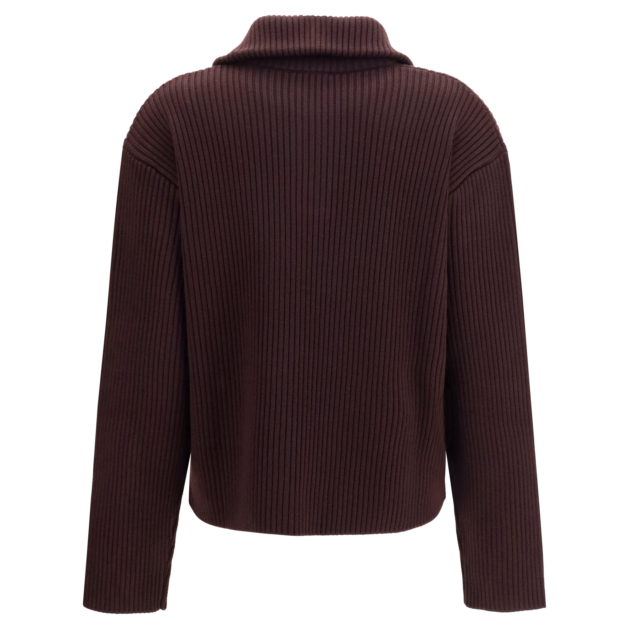 Ribbed zip Sweater