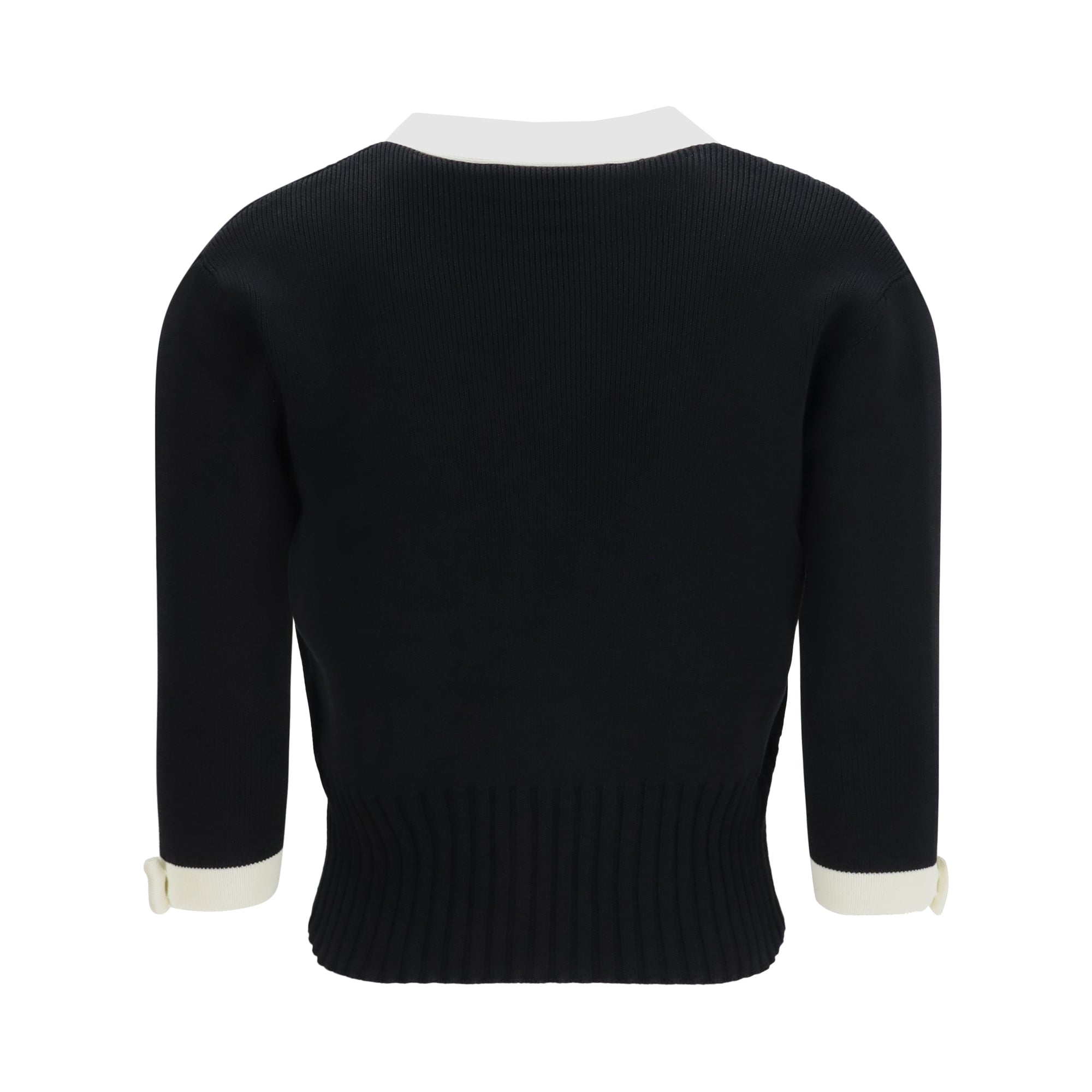 Bicolor v-neck Cardigan