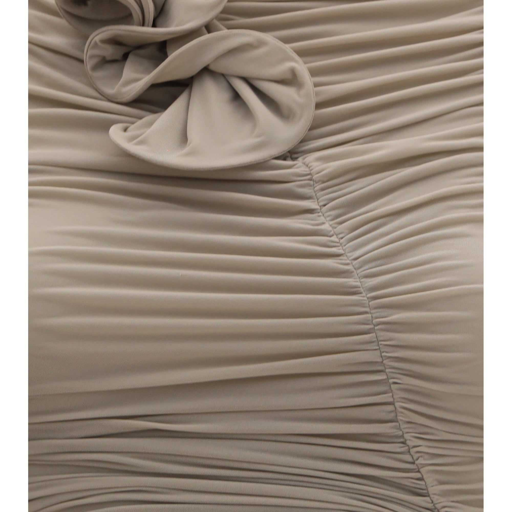 Draped high-neck Dress