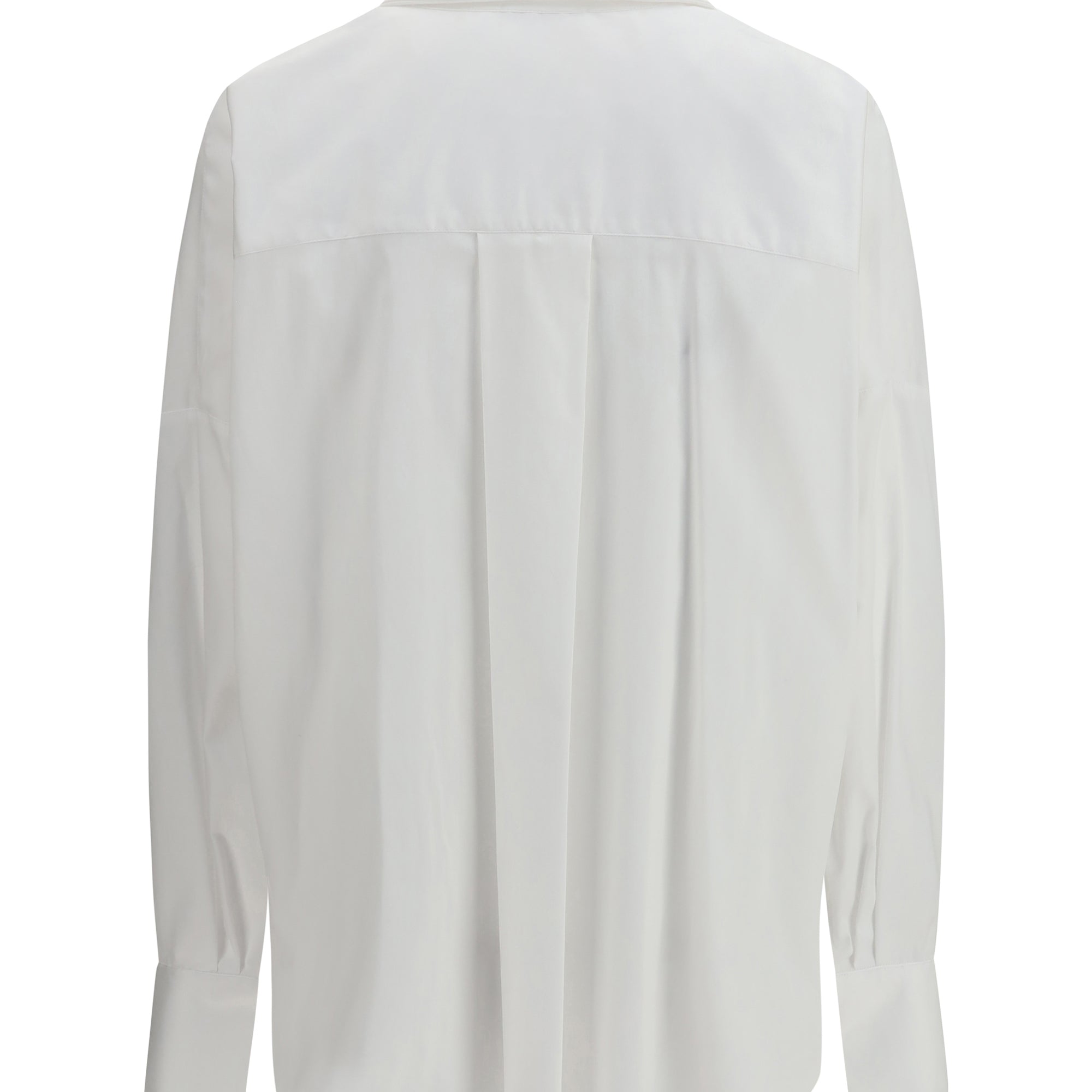 Shirt with front ruching in cotton
