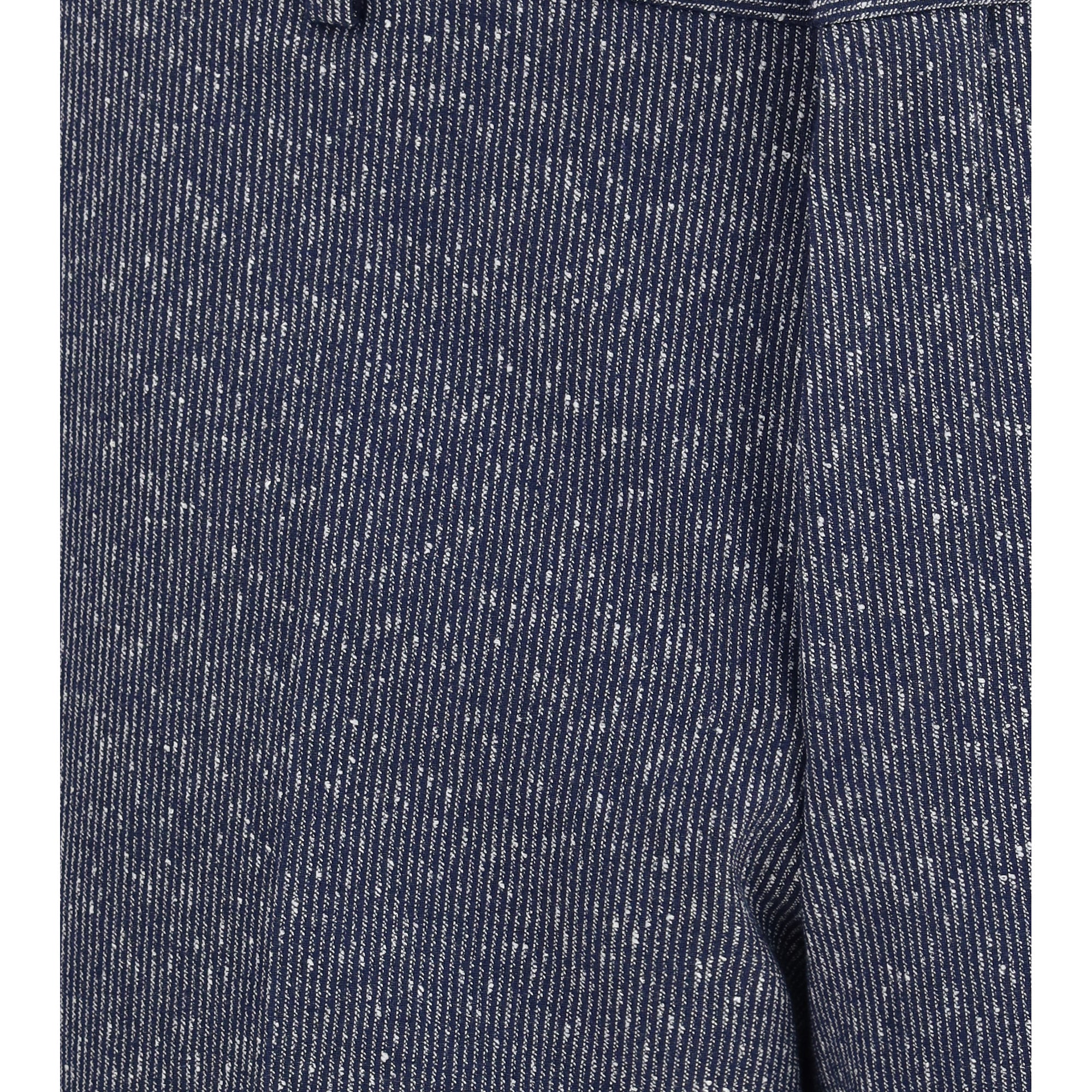 Striped viscose and cotton blend Suit