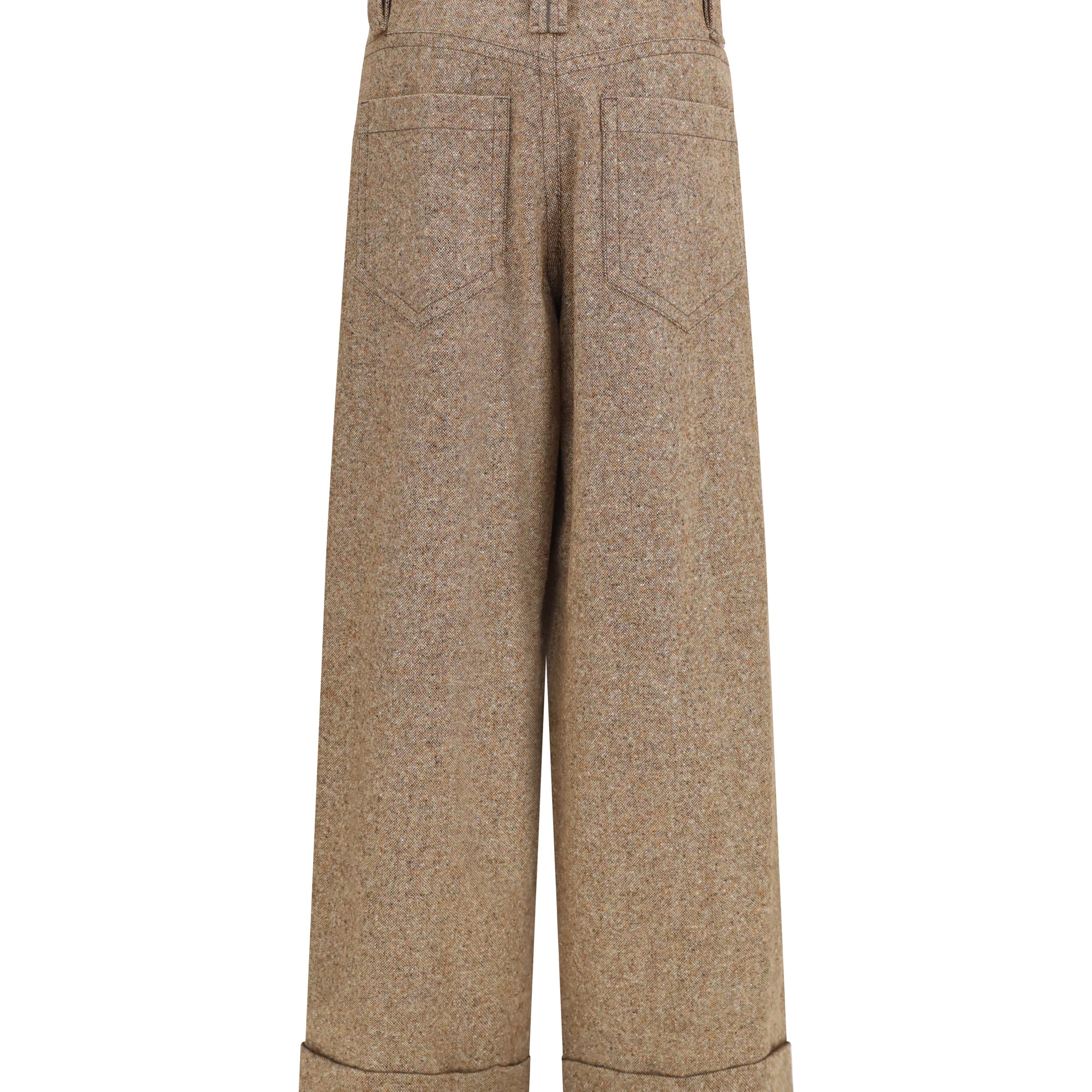 Tailored wool-blend Pants