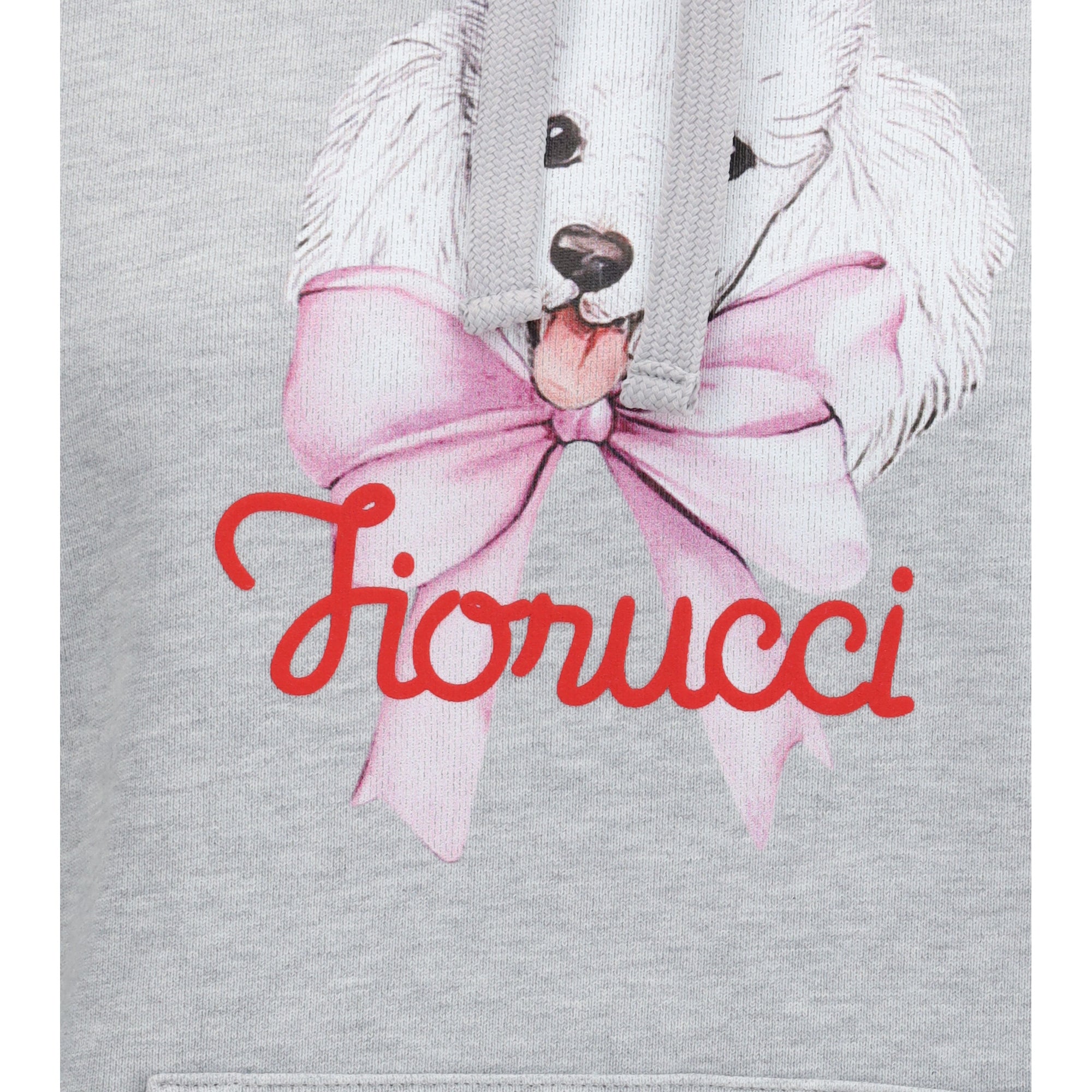 Relaxed poodle-print Hoodie
