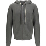 Ribbed virgin wool knit Hoodie