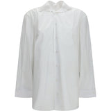 Shirt with elasticated collar