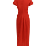 Slouch waist wool Dress