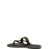 Slip-on leather Sandals with sequins