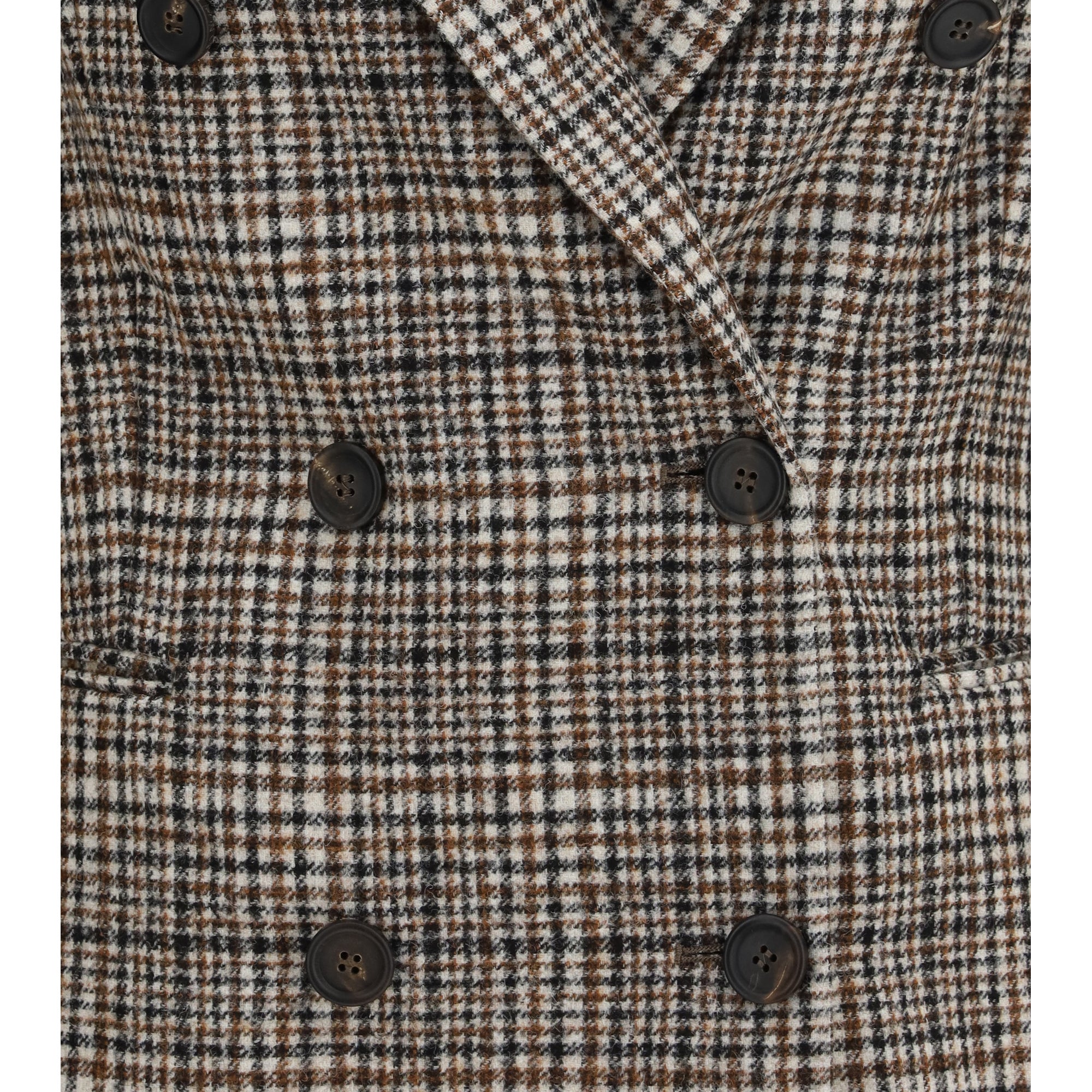 Double-breasted Jacket in alpaca and wool blend