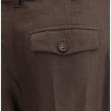 Belted linen Pants