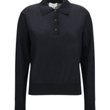 Miles long-sleeve fine-knit Polo