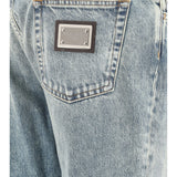 Worn-effect Jeans