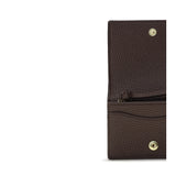 Flap Card Holder in grained leather