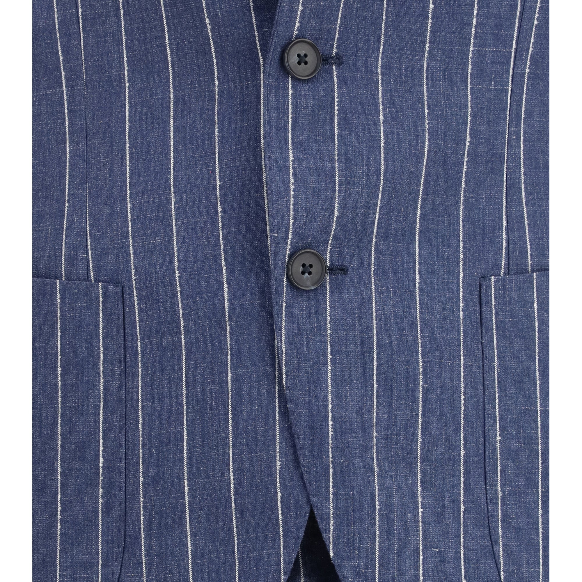 Single-breasted pinstripe Suit with patch pocket