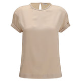 Silk Blouse with monili chain