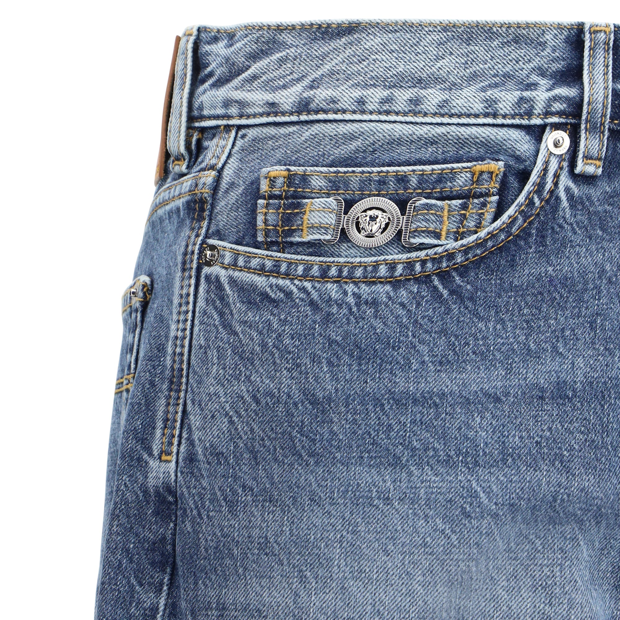 Barocco Turn-Up Jeans