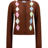 Diamond-pattern Cardigan