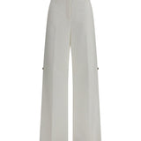 Pants in cotton with embroidered logo