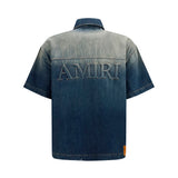 Embroidered logo denim Shirt