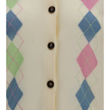 Diamond-pattern Cardigan