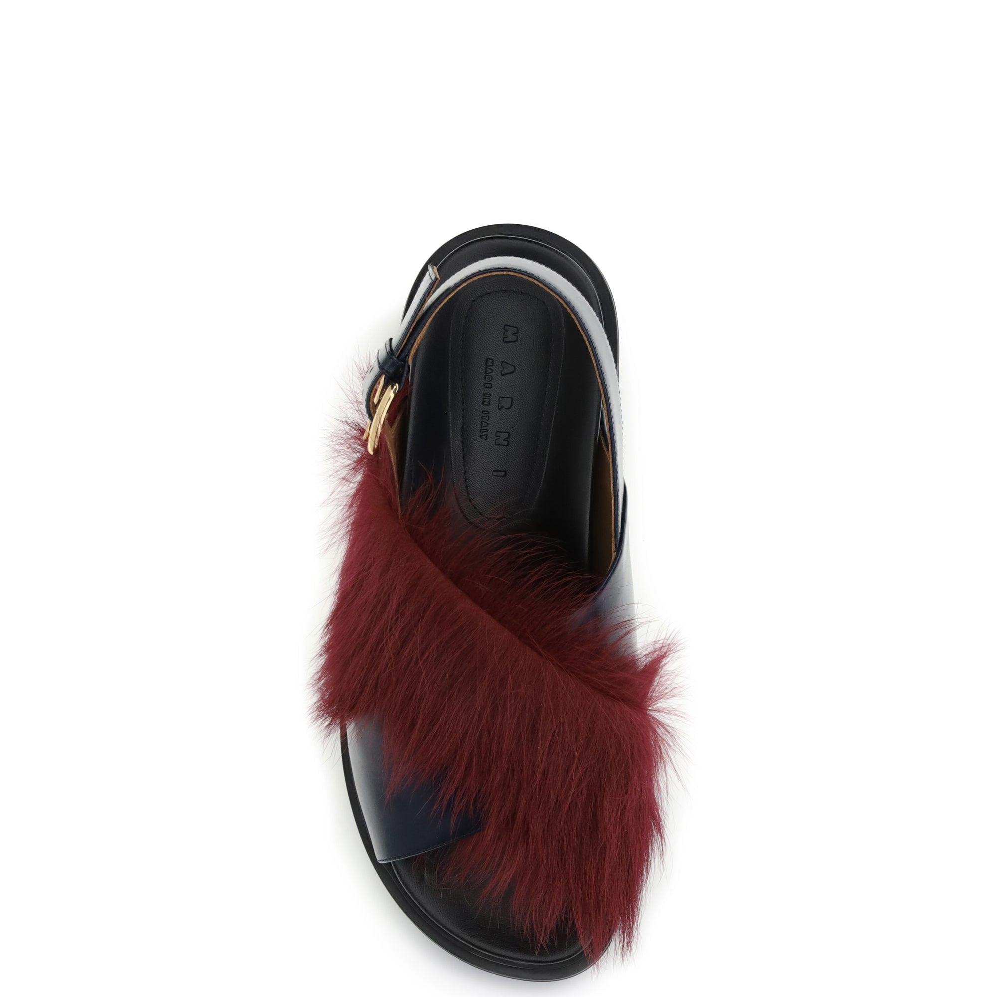 Fur-lined Fussbett Sandals