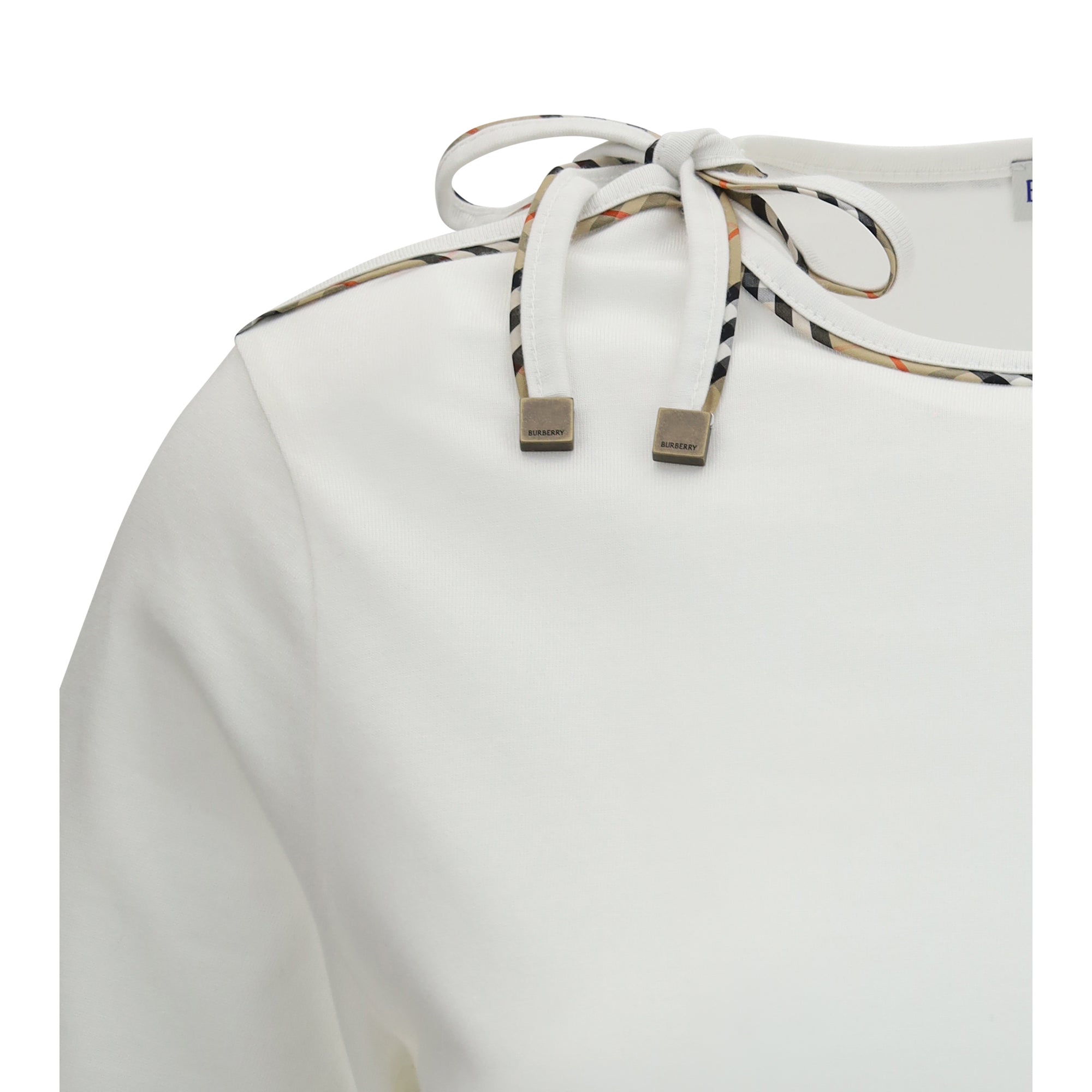 Cotton lace-detail T-shirt