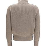 Resort ribbed pure wool Cardigan