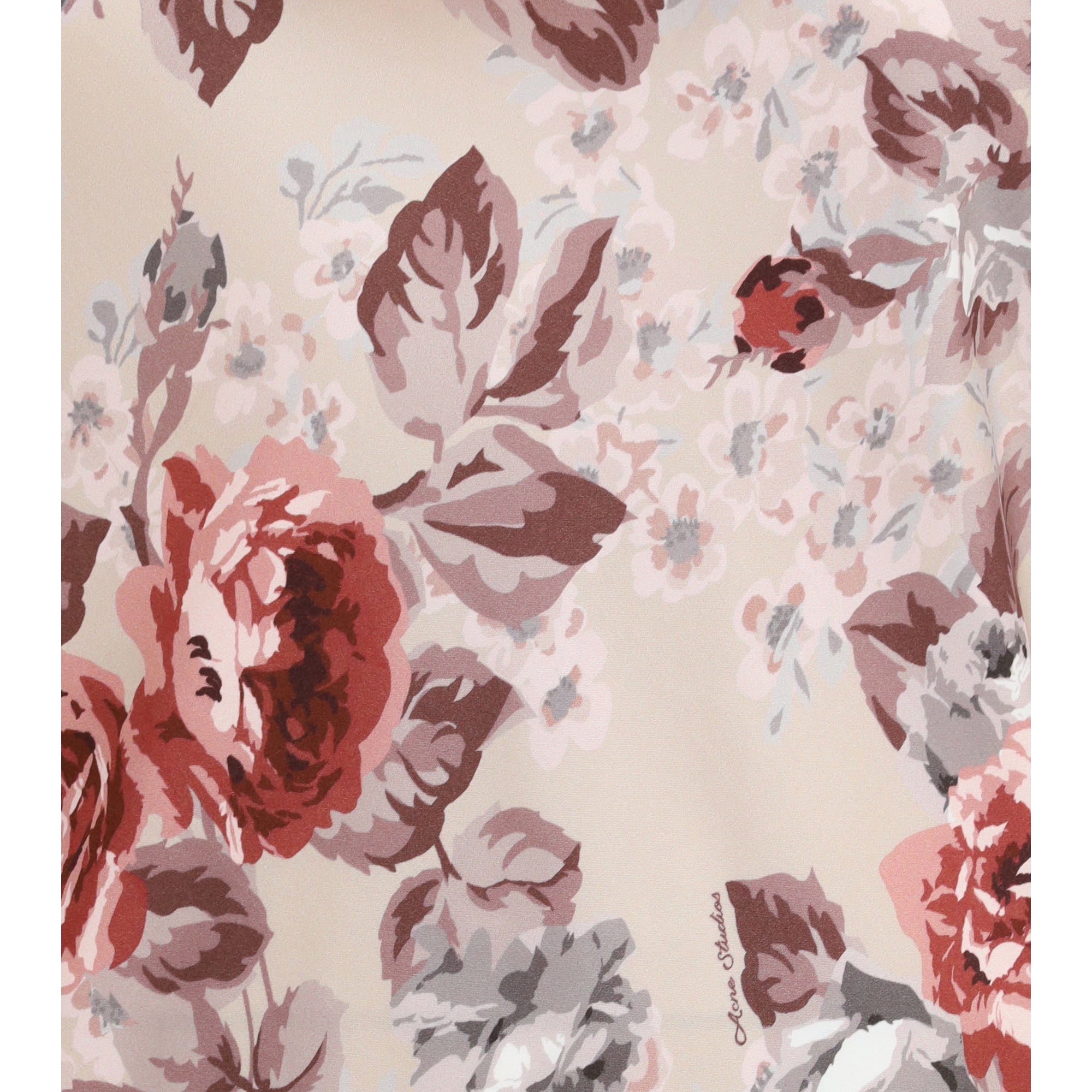 Draped floral-print Dress