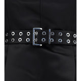 Short satin Dress with a full skirt