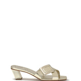 LACQUERED BUCKLE MULE 45
