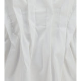Shirt with front ruching in cotton