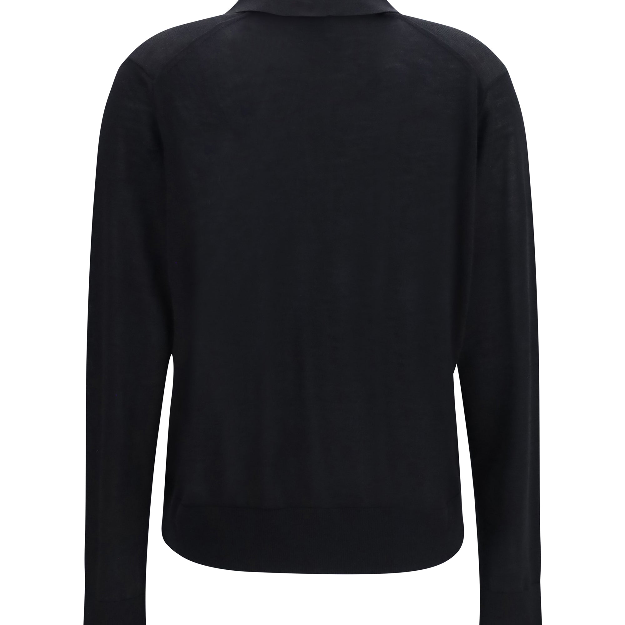 Miles long-sleeve fine-knit Polo