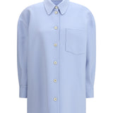 Long Shirt in double wool