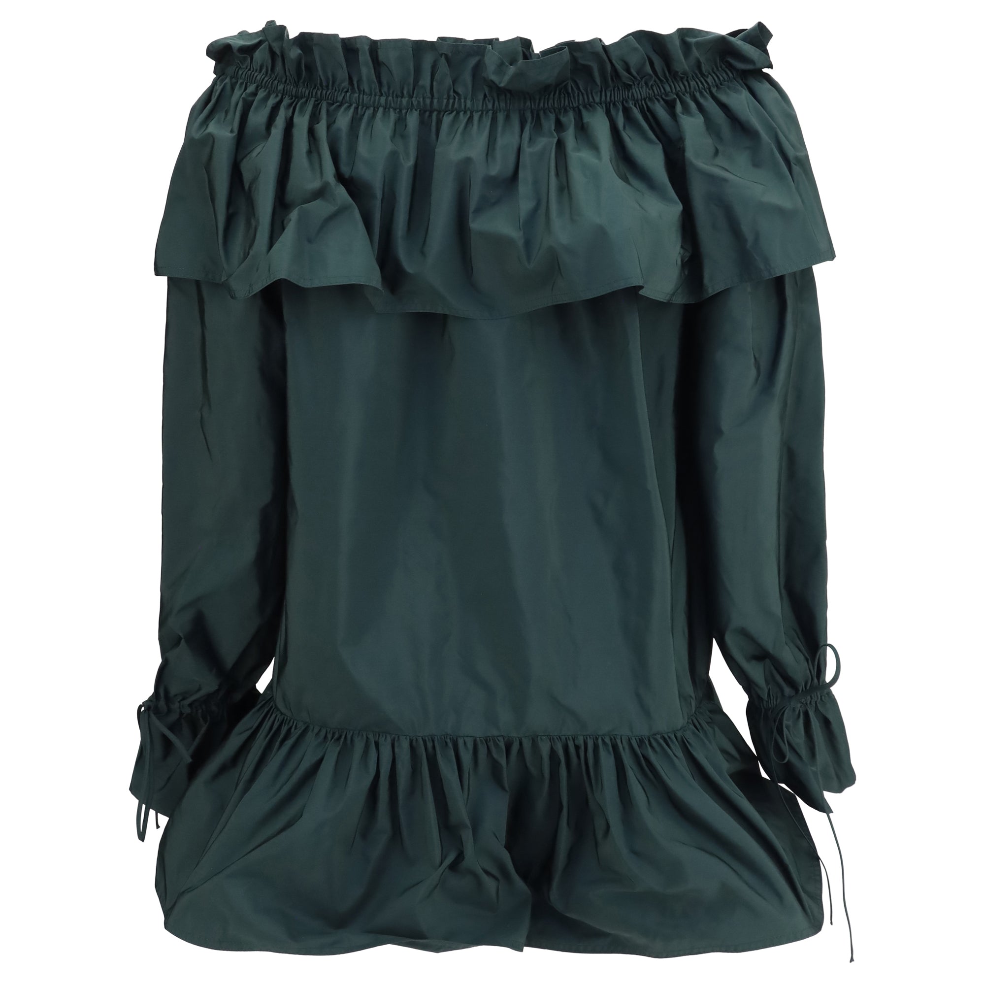 Ruffled Nylon Poplin Dress
