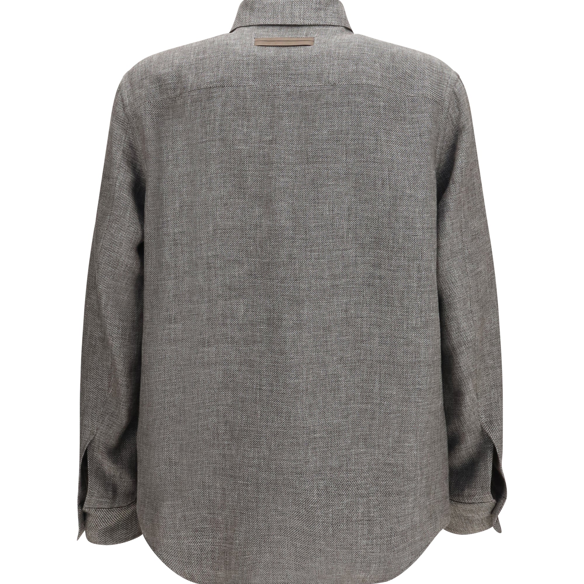 Cashmere, linen, and silk Overshirt