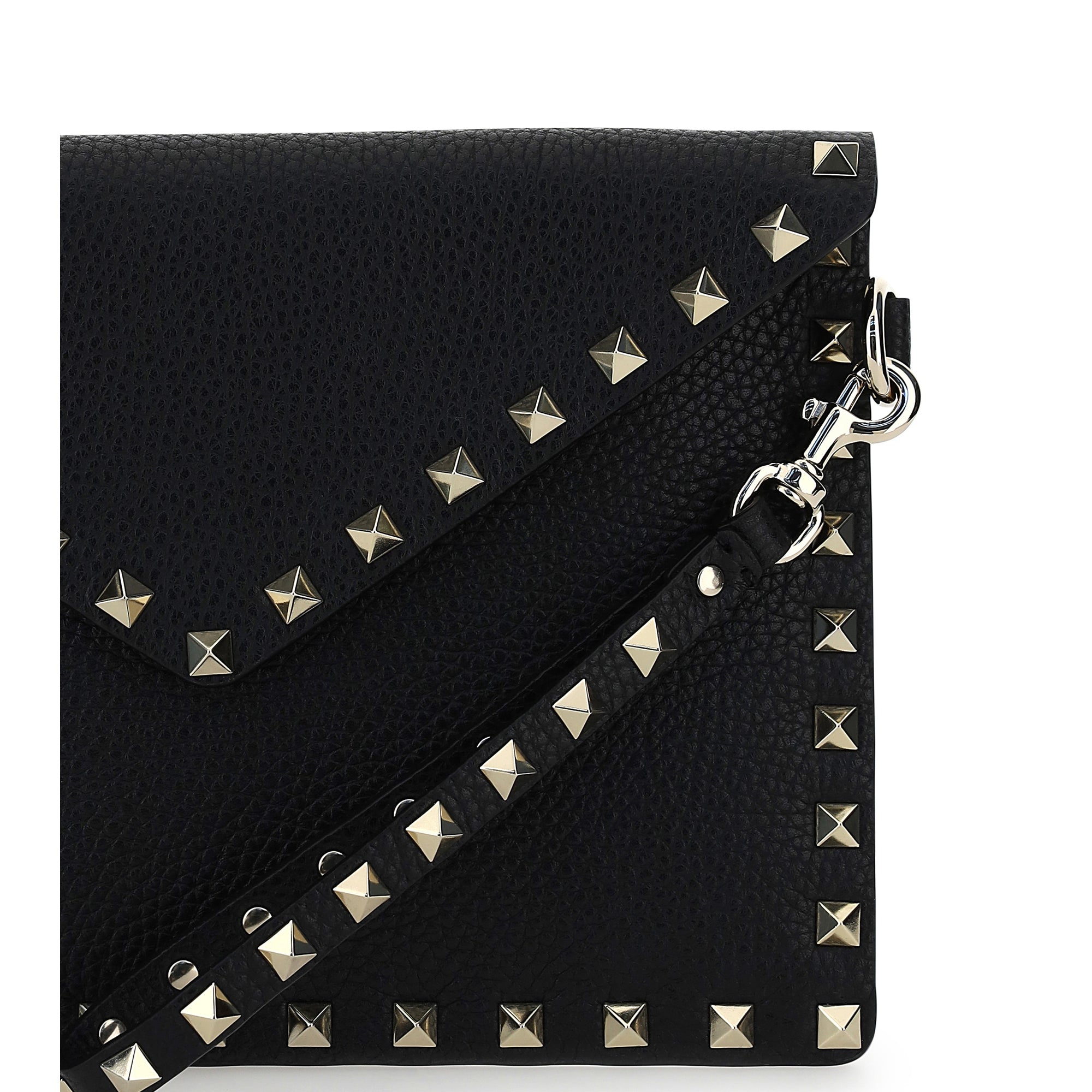Rockstud Pouch in leather