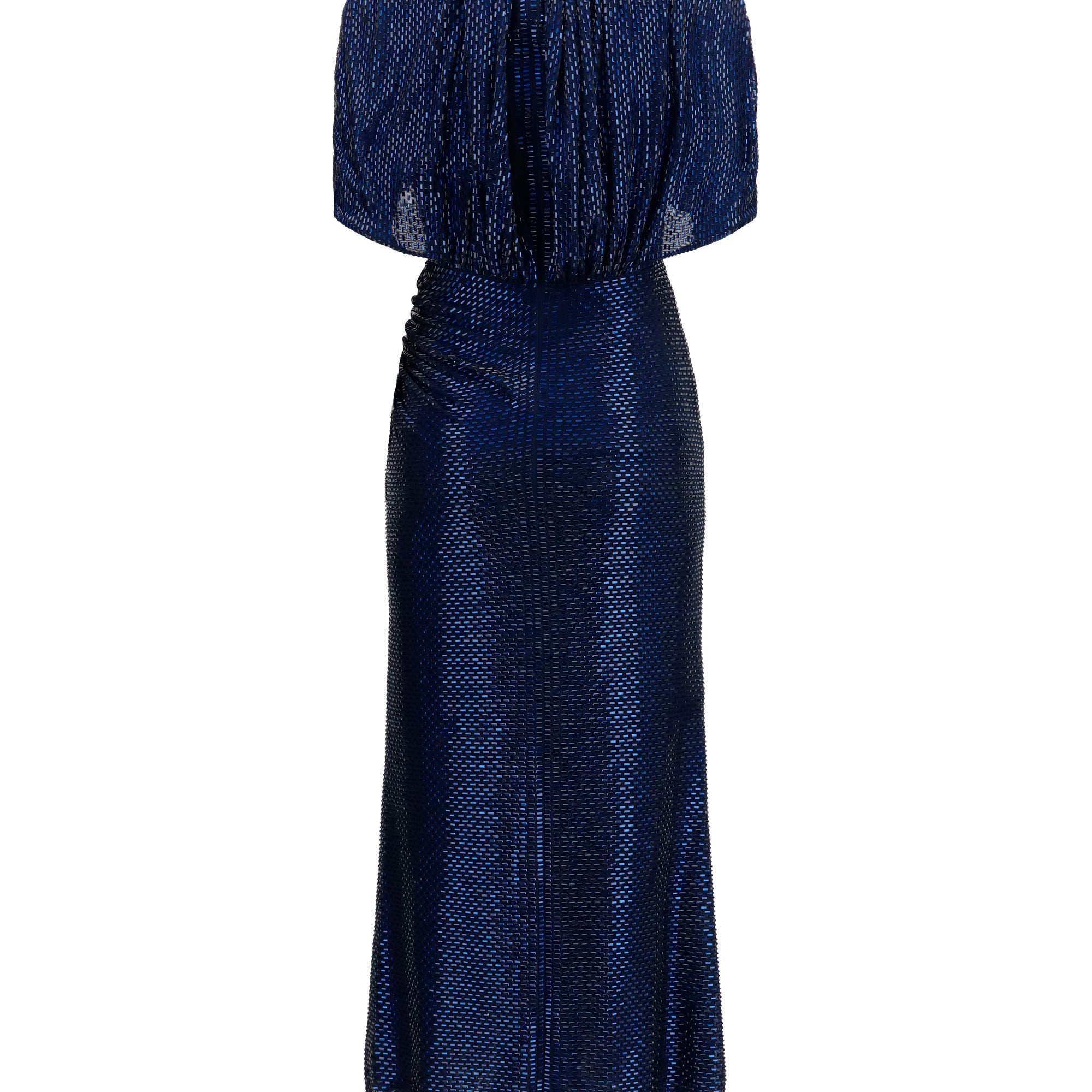Midi Dress with cape sleeves and crystals