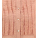 Oversized Shirt in cotton with pleated bib