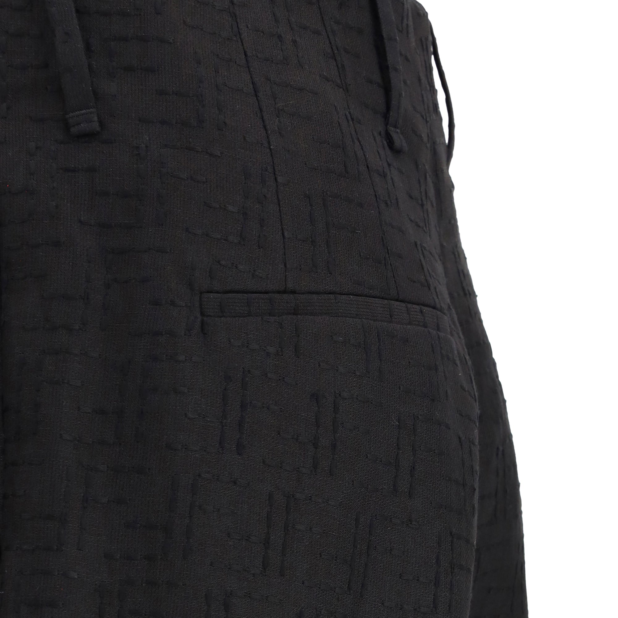 FF pattern linen Pants