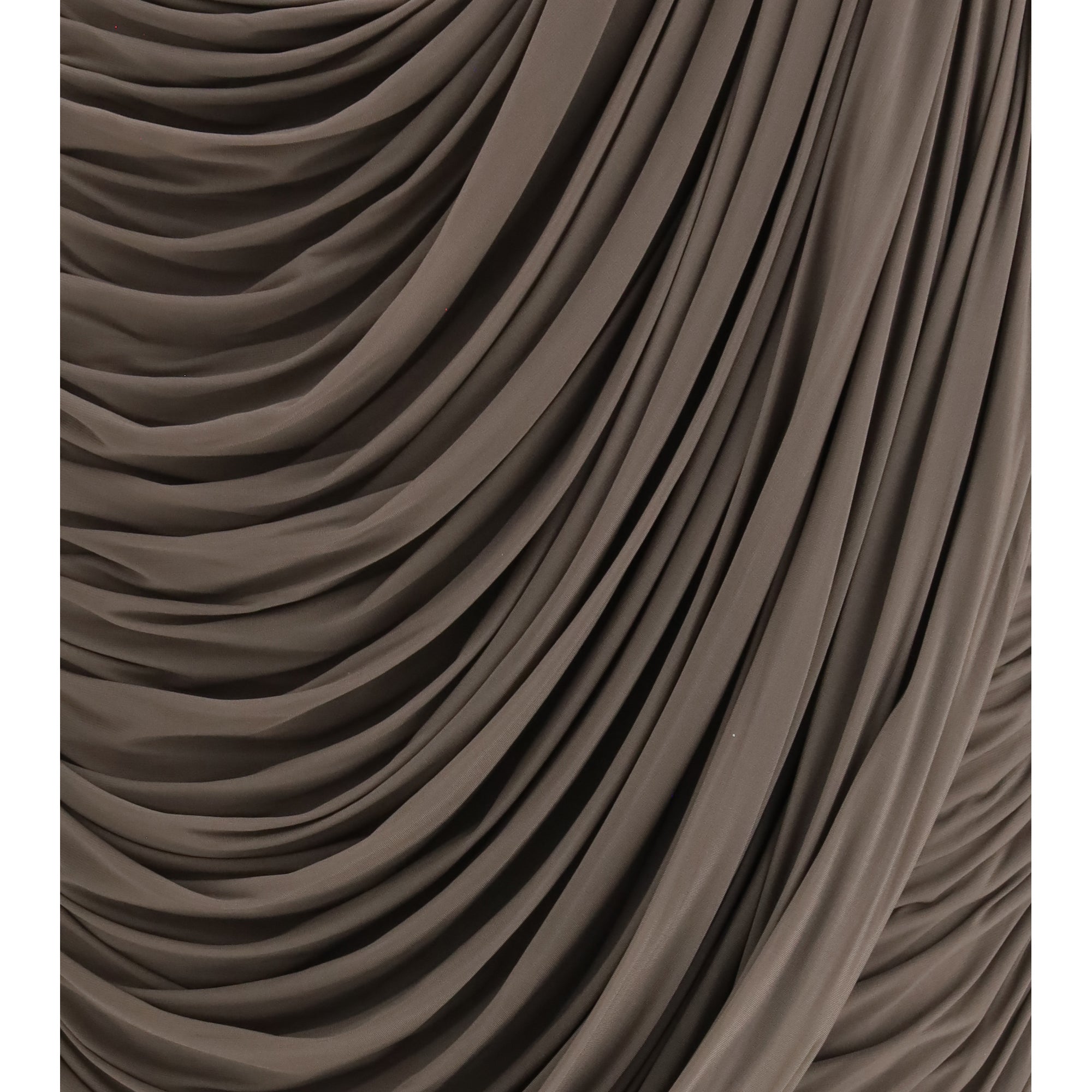 Draped silk midi Skirt