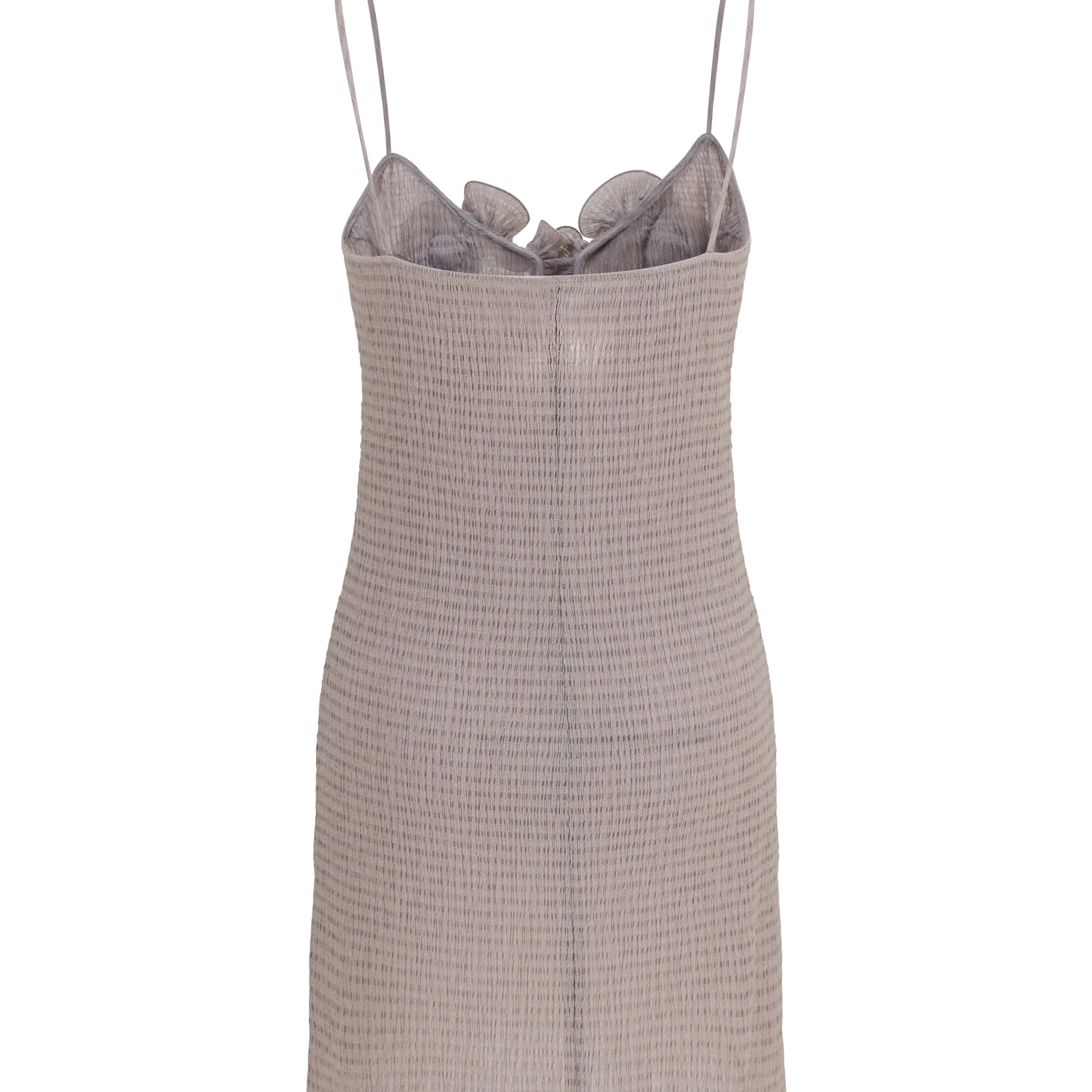 Crêpe mini Dress with floral appliqués