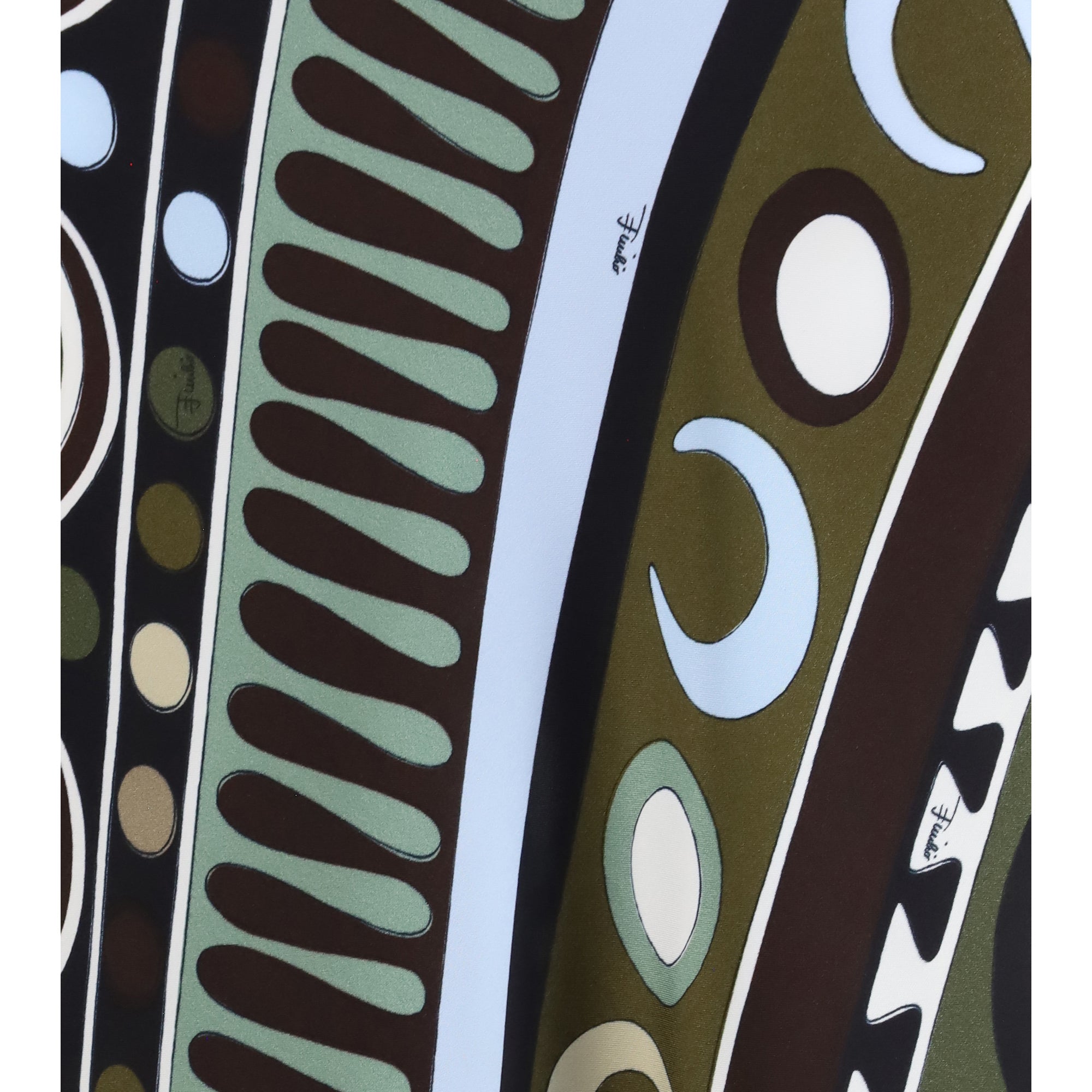Satin Skirt with Solei Print