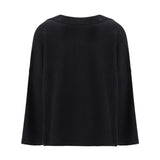 Sweater with polo collar