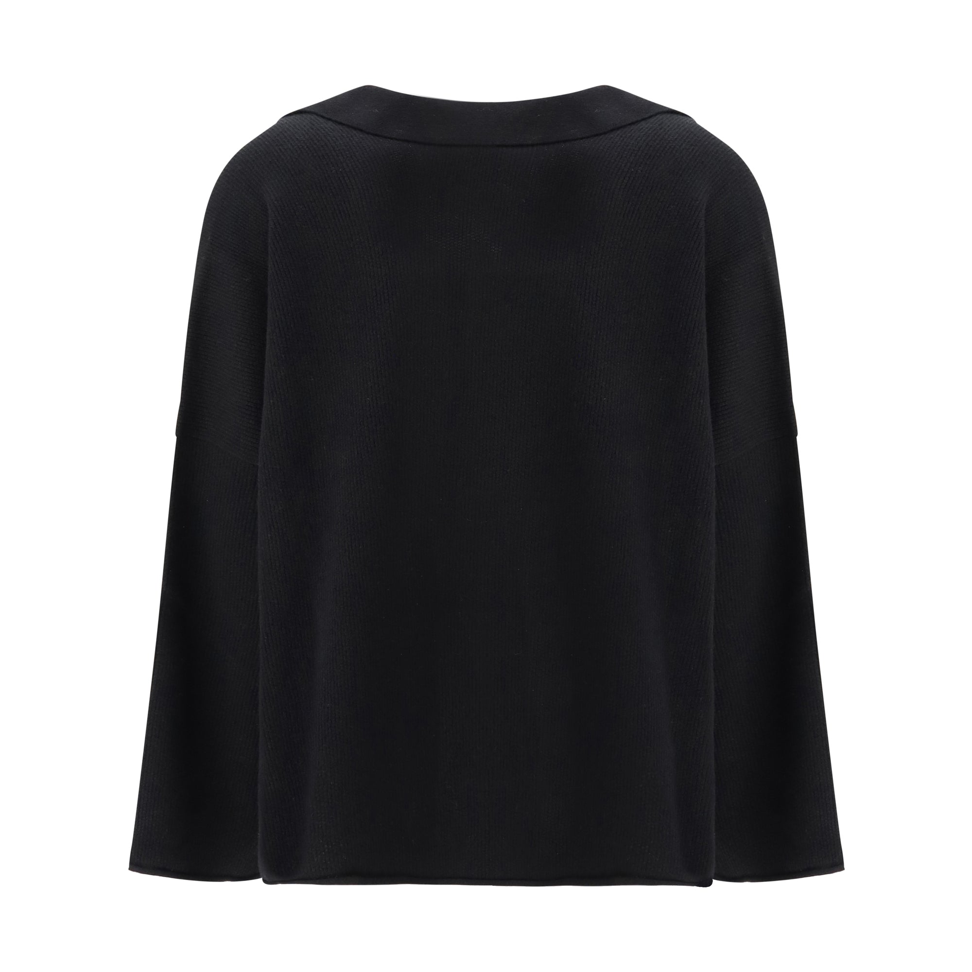 Sweater with polo collar