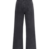 High-Waisted Cropped Denim Jeans