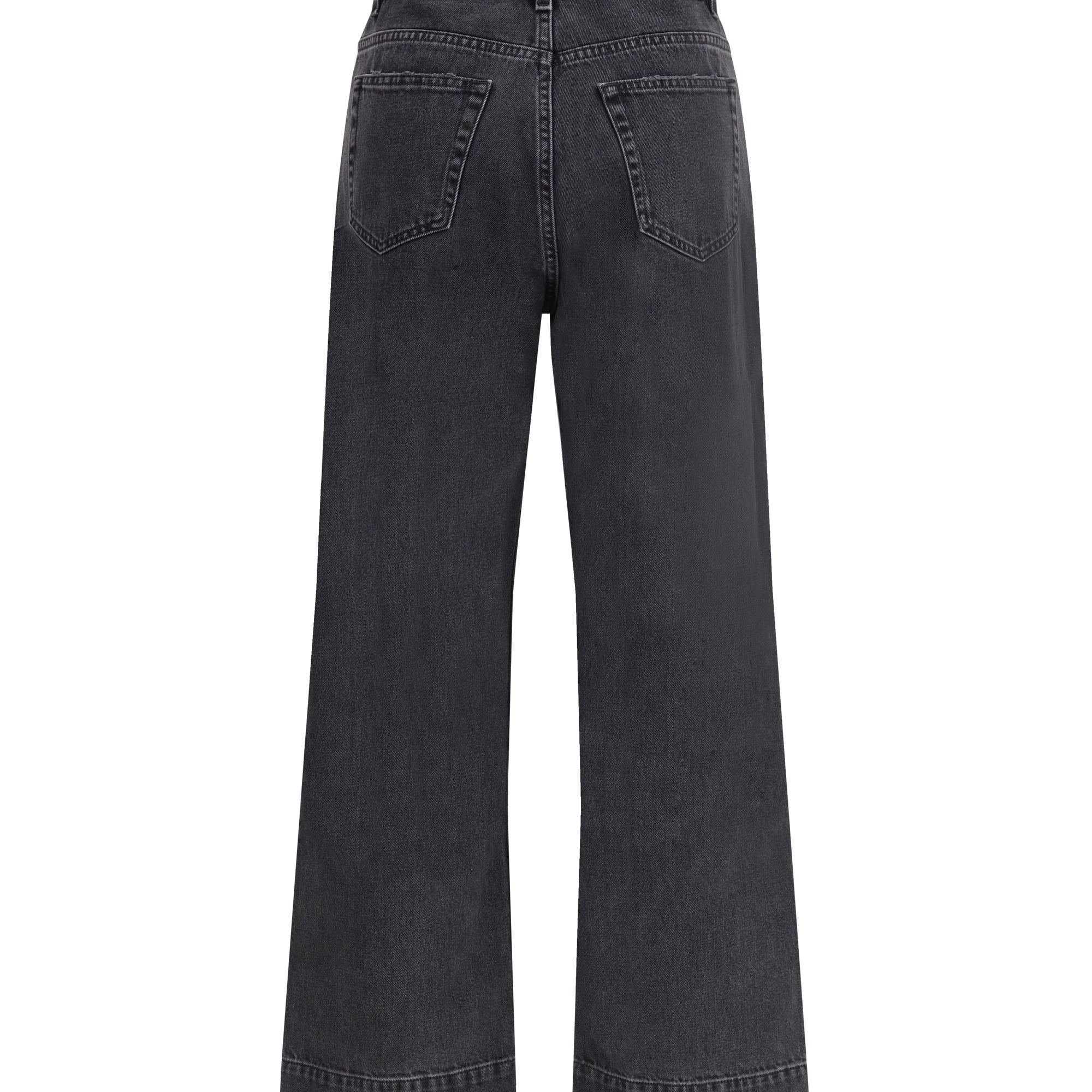 High-Waisted Cropped Denim Jeans