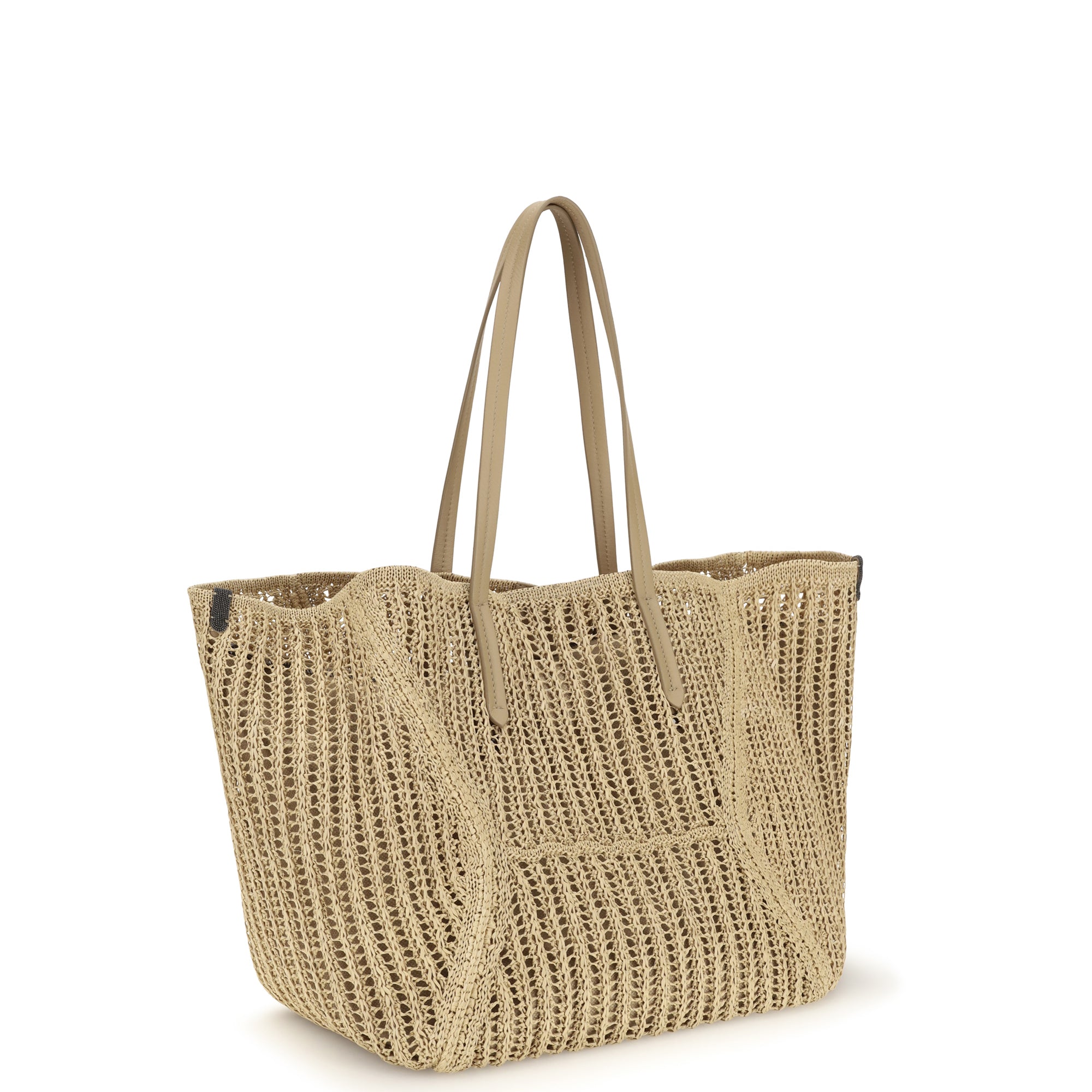 BC Duo Shoulder Bag in raffia