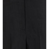 Straight-Leg Bermuda Shorts in twill with pleats