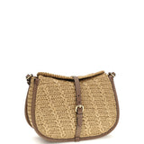 Raffia crochet Pony Shoulder Bag