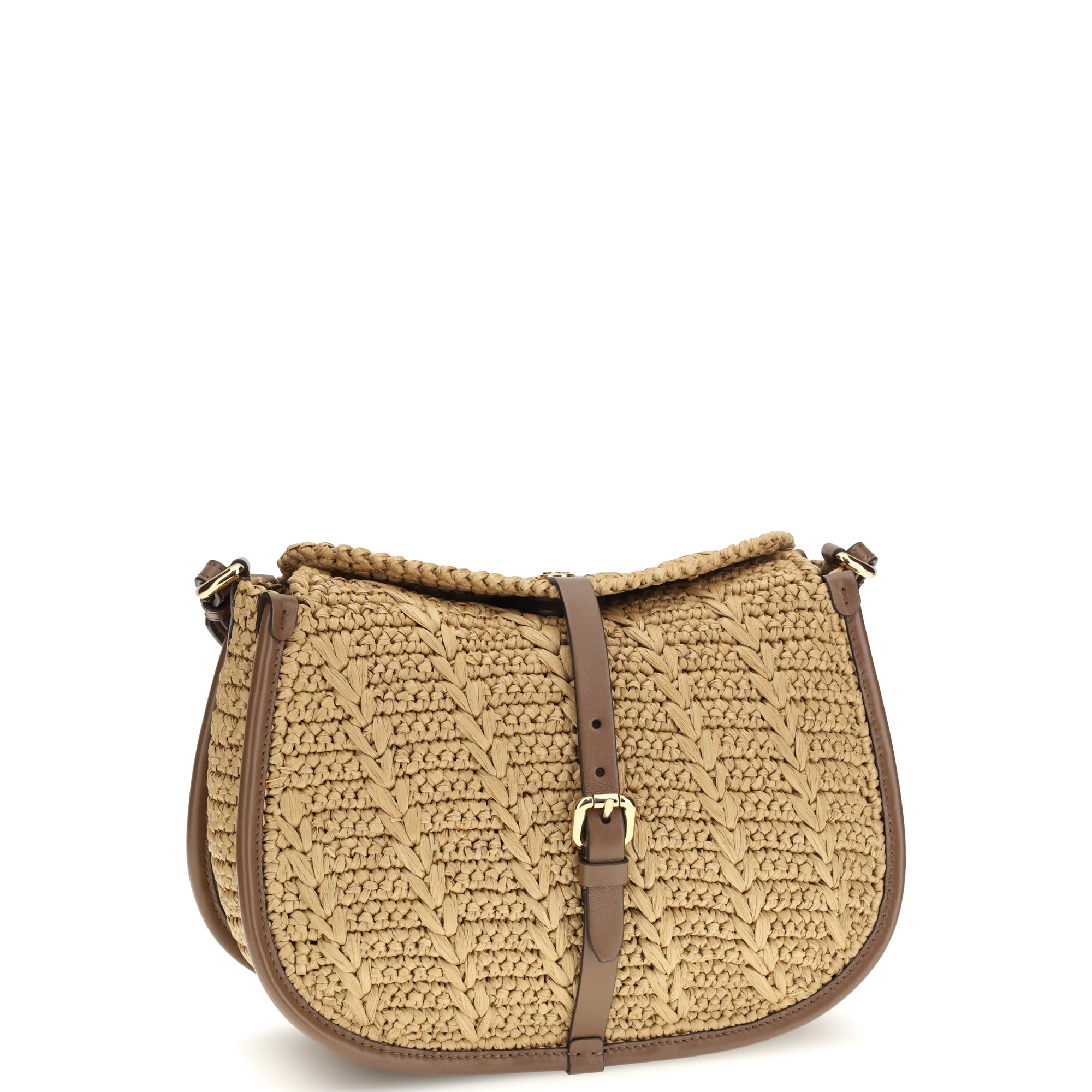 Raffia crochet Pony Shoulder Bag