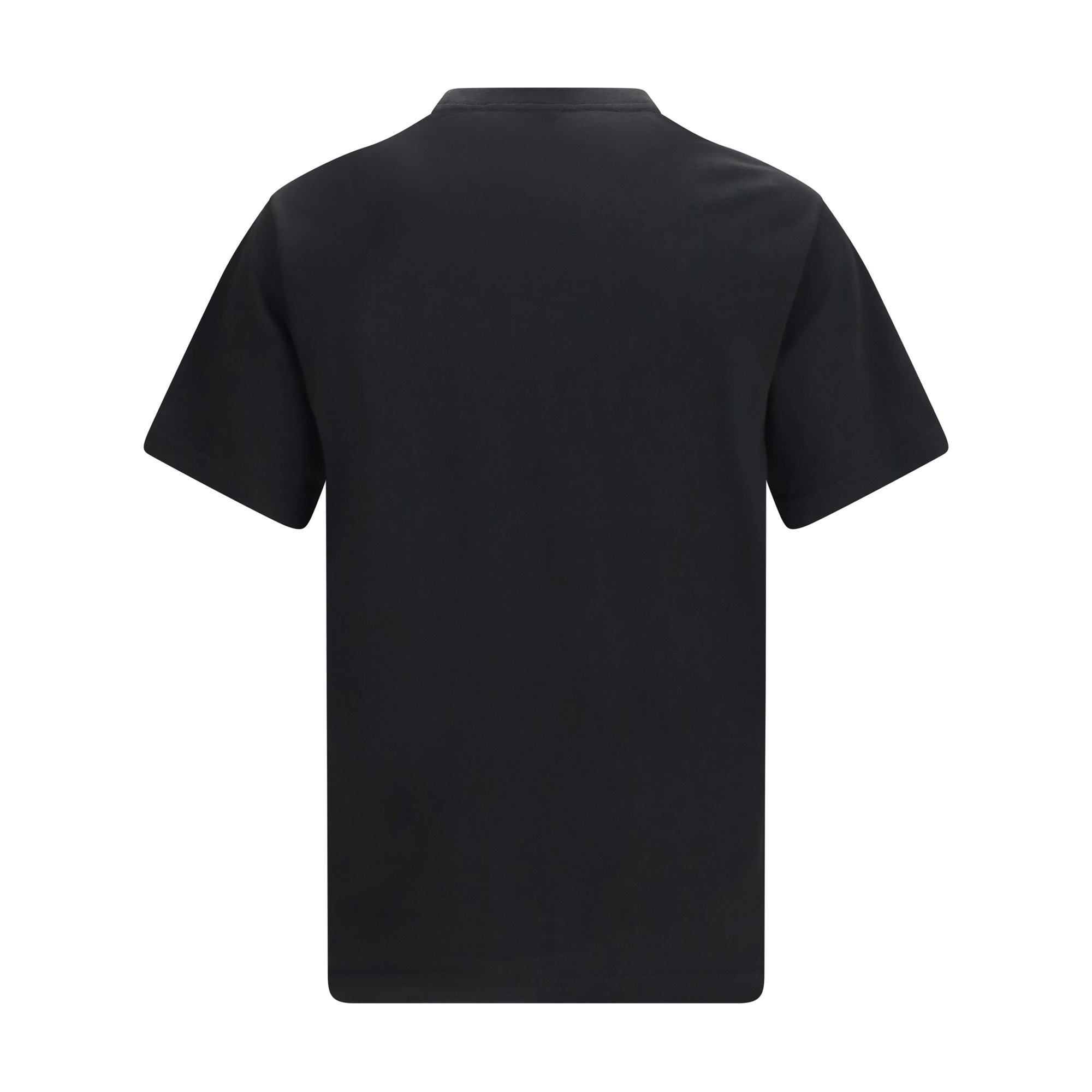 Embroidered signature cotton T-shirt
